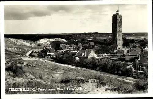 Ak Terschelling Friesland Niederlande, Panorama West