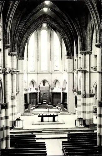 Ak Rotterdam Südholland Niederlande, Westzeedijk, Kathedrale Kerk, Hoofdaltaar en cathedra