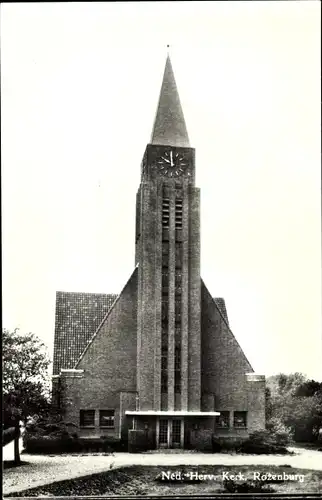 Ak Rozenburg Südholland, Ned. Herv. Kerk
