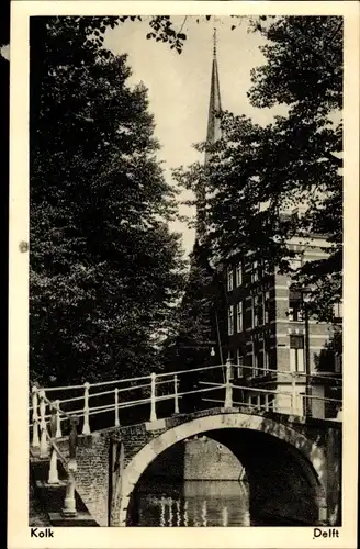Ak Delft Südholland Niederlande, Kolk