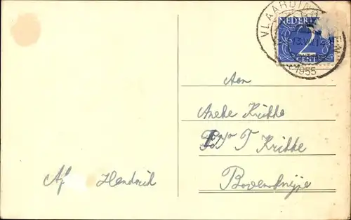 Ak Vlaardingen Südholland, Markt met Stadhuis