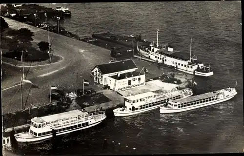 Ak Rotterdam Südholland Niederlande, Reederij Tielemann, Huis en Blaak Station, Havenrondvaart