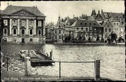 Ak Den Haag Südholland Niederlande, Hofvijer met Mauritshuis