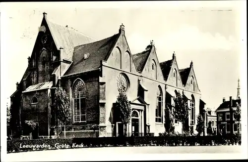 Ak Leeuwarden Friesland Niederlande, Grote Kerk