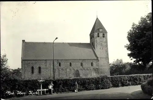 Ak Oudega Smallingerland Friesland Niederlande, Ned. Herv. Kerk