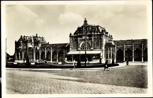 Ak Groningen Niederlande, Station
