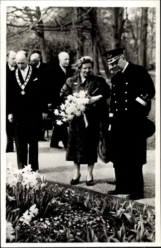 Ak Lisse Südholland, Keukenhof, Juliana der Niederlande, Bernhard, Königin Louise, Gustav VI Adolf