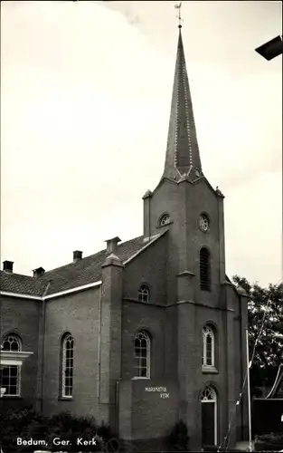 Ak Bedum Groningen Niederlande, Ger. Kerk