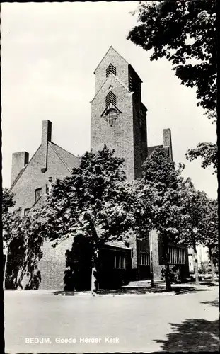 Ak Bedum Groningen Niederlande, Goede Herder Kerk