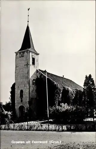 Ak Feerwerd Groningen Niederlande, Kirche