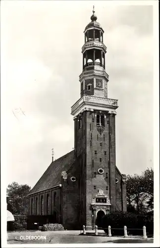 Ak Oldeboorn Friesland Niederlande, Kirche