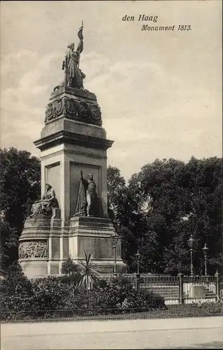 Ak Den Haag Südholland Niederlande, Monument 1813