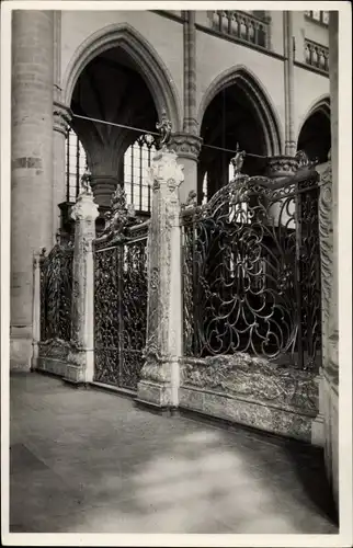 Ak Dordrecht Südholland Niederlande, Interieur Groote Kerk, Koorhek