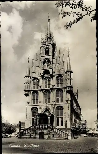 Ak Gouda Südholland Niederlande, Stadhuis