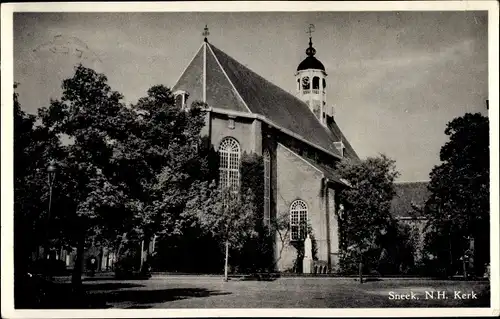 Ak Snits Sneek Friesland Niederlande, N. H. Kerk