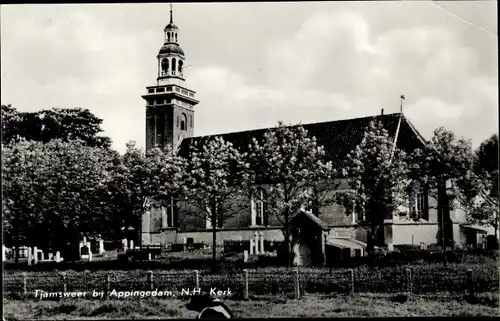 Ak Tjamsweer Appingedam Groningen Niederlande, N. H. Kerk