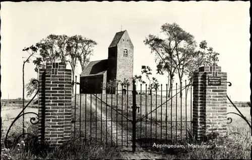 Ak Appingedam Groningen Niederlande, Marsumer Kerk