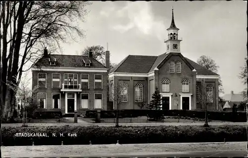 Ak Stadskanaal Groningen, N.H.Kerk