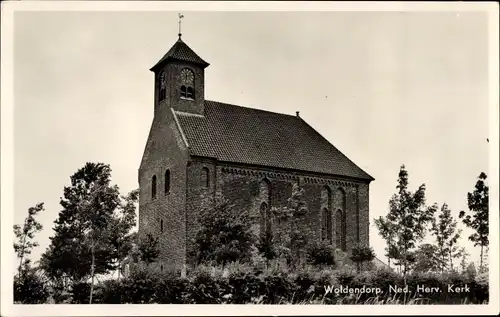 Ak Woldendorp Groningen Niederlande, Ned. Herv. Kerk
