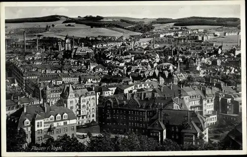 Ak Plauen im Vogtland, Panorama