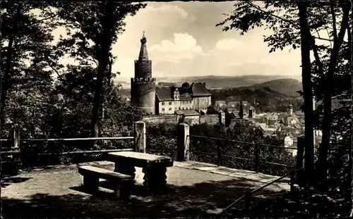 Ak Weida in Thüringen, Blick zur Osterburg