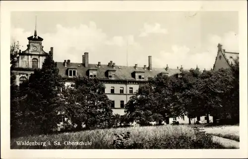 Ak Waldenburg in Sachsen, Oberschule