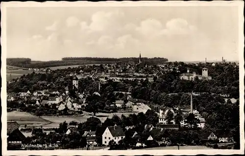 Ak Waldenburg in Sachsen, Blick auf die Stadt