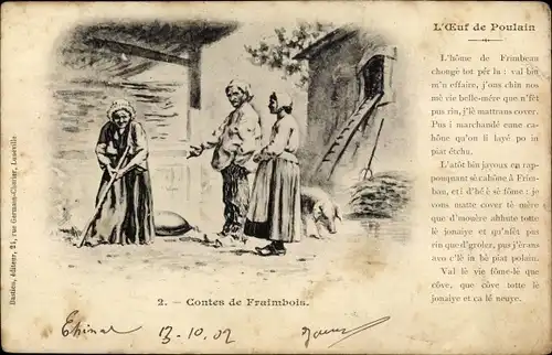 Ak L'Oeuf de Poulain, contes de Fraimbois