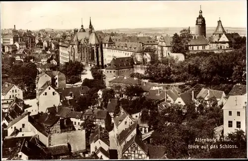 Ak Altenburg in Thüringen, Blick auf den Ort mit Schloss