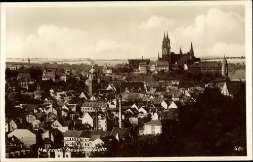 Ak Meißen in Sachsen, Gesamtansicht