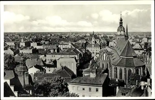 Ak Cottbus in der Niederlausitz, Blick auf den Ort