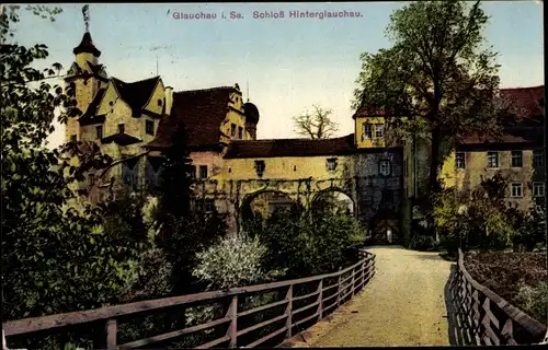 Ak Glauchau in Sachsen, Schloss Hinterglauchau