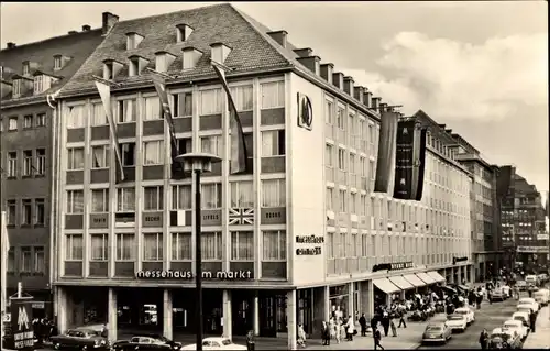 Ak Leipzig in Sachsen, Messehaus am Markt