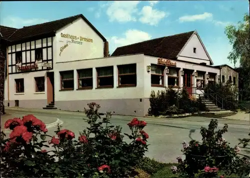 Ak Hasenfeld Heimbach in der Eifel, Gasthaus Pension zum Rursee