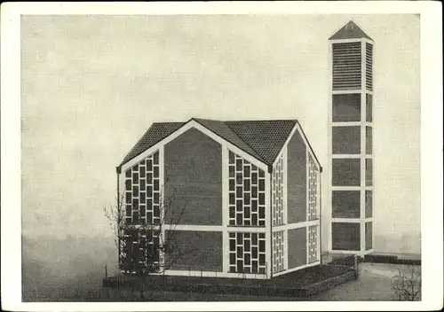 Ak Worringen Köln am Rhein, Ev. Friedenskirche
