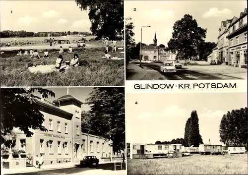 Ak Glindow Werder an der Havel, Bad, Gaststätte Deutsches Haus, Am Zeltplatz