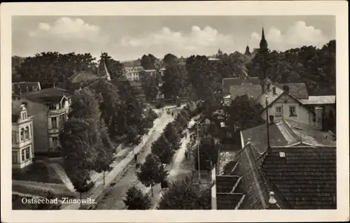 Ak Ostseebad Zinnowitz auf Usedom, Teilansicht