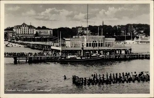 Ak Ostseebad Heringsdorf auf Usedom, Brückenkopf