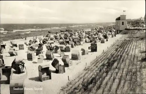 Ak Ostseebad Bansin Heringsdorf auf Usedom, Strand