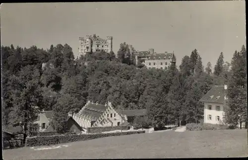 Foto Ak Hohenschwangau Schwangau im Ostallgäu, Schloss Hohenschwangau