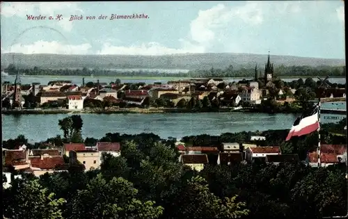 Ak Werder an der Havel, Hotel und Restaurant Bismarckhöhe, Aussicht