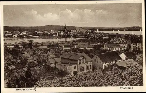 Ak Werder an der Havel, Panorama