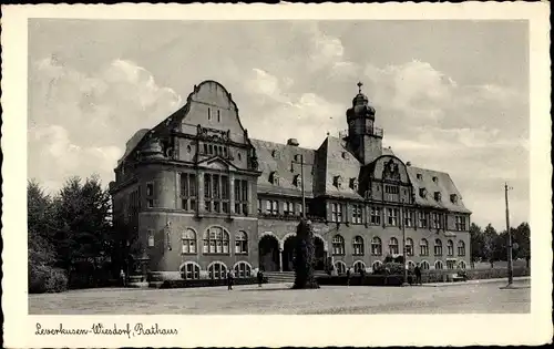 Ak Wiesdorf Leverkusen am Rhein, Rathaus