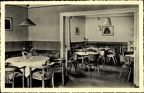 Ak Dannenfels am Donnersberg, Gasthof Mühlbach, Pension u. Bäckerei, Speisesaal