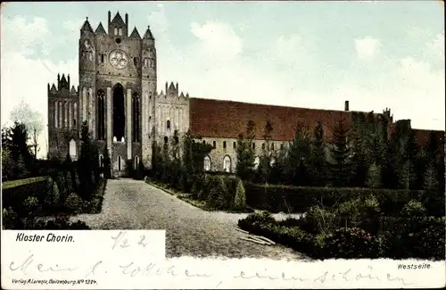 Ak Chorin in Brandenburg, Kloster, Westseite
