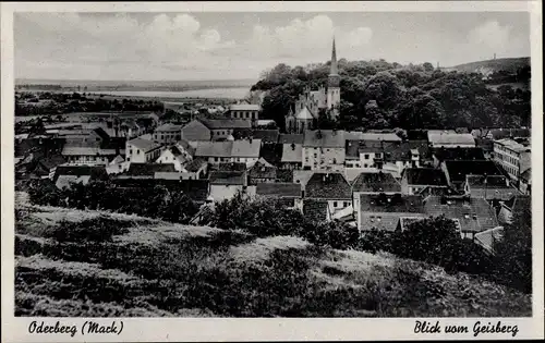 Ak Oderberg in der Mark, Gesamtansicht vom Geisberg