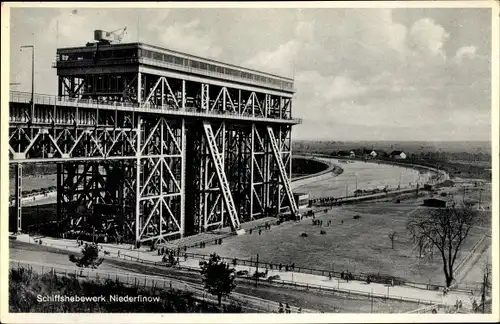 Ak Niederfinow im Barnim, Schiffshebewerk