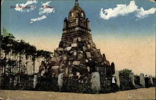 Ak Berlin Köpenick Grünau, Sportdenkmal