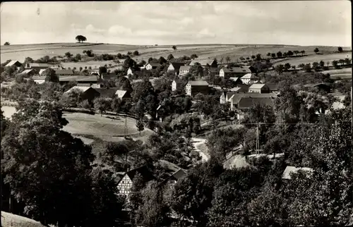 Ak Lübau Rabenau im Erzgebirge, Ortsblick mit Landschaft