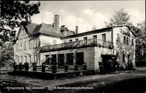 Ak Klingenberg im Erzgebirge Sachsen, FDGB-Bezirksgewerkschaftsschule